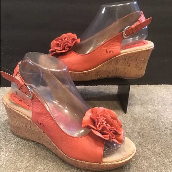 BOC Coral blossom wedge Sandals size 7 - Picture 1 of 12